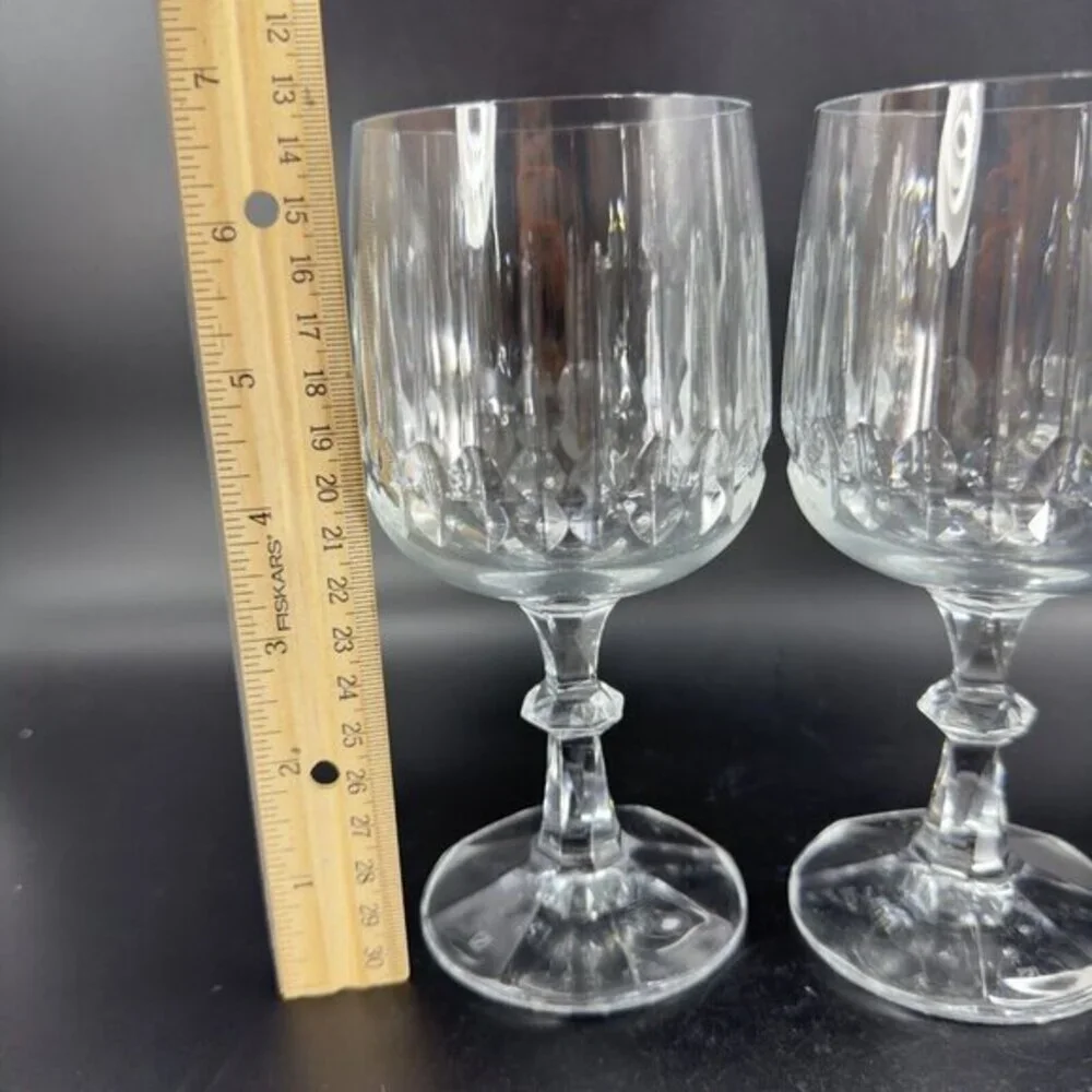Echt‎ Bleikristall Schott Zwiesel Clear Crystal Germany Water Goblets Cups Set 2